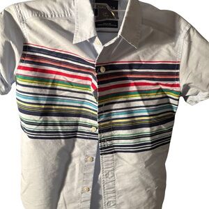 Nautica Men's Multicolor Striped Button Down Shirt